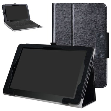 RCA 10 Viking Pro/Viking II/Cambio W101 V2 Case,Mama Mouth PU Leather Folio Stand Cover for 10 inch RCA 10 Viking Pro/Viking II/Cambio W101 (V2) 10.1" 2-in-1 Tablet,Black