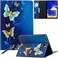 Galaxy Tab S4 10.5 Case, Newshine Premium Leather Lightweight Flip Stand Cover with Card Cash Pocket for Samsung Galaxy Tab S4 10.5 2018 Model SM-T830/T835/T837 Tablet, Blue Butterfly