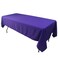 KAITATSU SEN Rectangular Polyester Fabric Tablecloth, Purple, 60x102-inch, Pack of 3