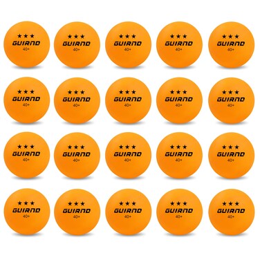 Guirnd 20 Pack Ping Pong Balls, 3 Star Table Tennis Balls, 40+ Pong Ball Competition and Recreational Play, Abs Ping Pong Ball