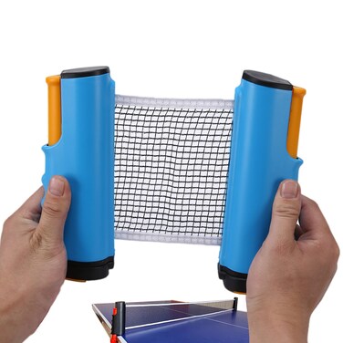 PLOOTA Retractable Ping Pong Net with Clamps,Table Tennis Nets Replacement,Portable Outdoor Pingpong Net for Any Table Accessories