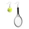UJIMS Women Sports Ball Jewelry Tennis Earrings for Tennis Lovers Sport Gift Tennis Players Ping Pong Ball Players Gift