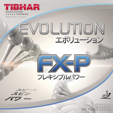 Tibhar Evolution FX-P- Table Tennis Rubber (Black, 1.9)