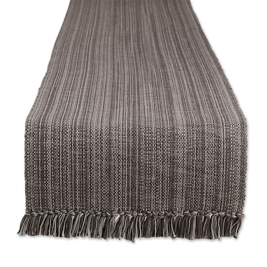 DII Variegated Tabletop Collection, Table Runner3x108, Gray
