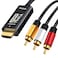 HDMI to RCA Cable 6FT with IC, HDMI Male to 3-RCA AV Cable Video Audio Component Converter Adapter 1080P Cable for TV HDTV DVD
