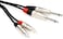 Hosa HPR-010X2 Pro Stereo Interconnect Cable - Dual REAN 1/4-inch TS Male to RCA Male - 10 foot