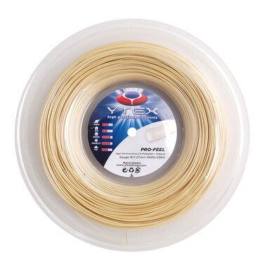 YTEX Pro-Feel Natural Tennis Racquet String Reel (16 Gauge-1.27mm)