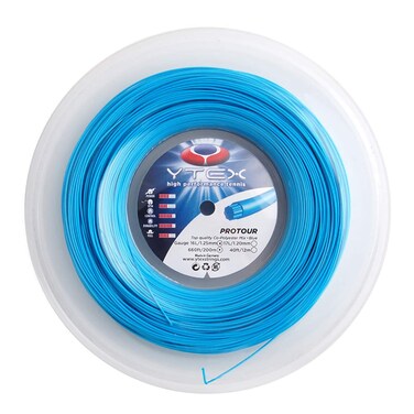 YTEX Protour Blue Tennis Racquet String Reel (16L Gauge, 1.25mm)