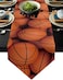 ALAGEO Basketball Sport Table Runner Dresser Scarves Ball Game Table Decorations Basketball Themed Table Covers Basketball Party Decorations Supplies Accessories Table Runner Tablecloth 13x108 inch