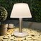 shumi LED Solar Table Lamp Outdoor Waterproof-3 Way Dimmable Outside Patio Table lamp,Solar Modern Bedsid Lamp,Cordless Solar Desk Lamp with Pull Chain for Bedroom Living Room,Kids Room,Garden