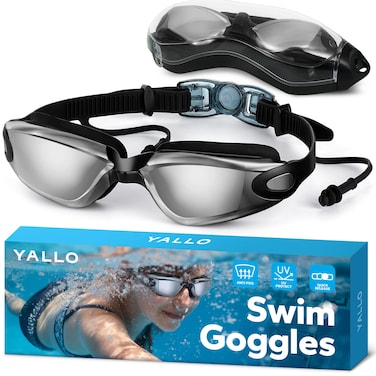 Yallo Swim Goggles, Leak-proof Swimming Goggles, Particularly Suitable for Outdoor Swimming, Surfing, Kayaking, and Other Water Sports, Unisex Full Protection for Adult and Youth