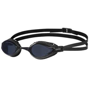 ARENA Unisex Adult Air-Speed Anti-Fog Racing Swim Goggles for Men and Women Special Air Seals Technology No Leaking Non-Mirror Lens, Dark Smoke/Black
