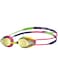 ARENA Tracks Unisex Junior Youth Essential Racing Swim Goggles Kids Swimmers Young Racers 6-12 Anti-Fog Coated Mirror Lens, Violet/Fuchsia/Green