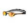 Arena Unisex Cobra Ultra Swipe Racing Swim Goggles for Men and Women Swipe Anti-Fog Technology Polycarbonate Mirror Lens, Yellow Copper/Choco