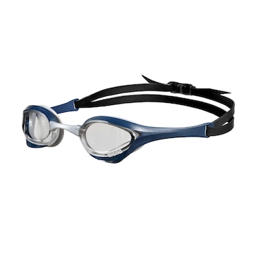 arena Cobra Ultra Swipe Racing Swim Goggles for Men and Women, Non-Mirror Lens, Anti-Fog, UV Protection, Clear/Shark/Grey