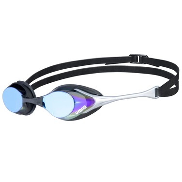 Arena Cobra Mirror and Non-Mirror Swim Goggles for Men and Women,Blue / Silver