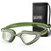 OutdoorMaster Fisheye Swim Goggles, Anti-fog Swimming Goggles No Leaking UV Protetion Adults Men Women, Large Size, Green