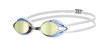 Arena Versus Mirror Anti-Fog Swim Goggles for Men and Women, Red Copper / White