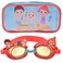 CoComelon Kids Swim Goggles for Boys and Girls   Boys Swimming Goggles with Carrying Case (Red)
