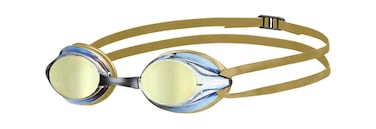 ARENA Versus Mirror Anti-Fog Swim Goggles for Men and Women, Red Copper/Gold