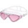 OutdoorMaster Swim Mask - Wide View One-Piece Swimming Goggles Super Leakproof Design, 100% UV Protection, Anti-Fog Coating &amp; Free Protective Case Men, Women &amp; Youth Pink