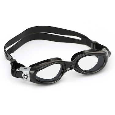 Aqua Sphere Kaiman Swim Goggles with Tinted Lens (Black). UV Protection Anti-Fog Swimming Goggles for Adults