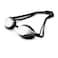 Arena Python Racing Swim Goggles for Men and Women, UV Protection, Anti-Fog, Dual Strap, Mirror Lens, Silver/Black