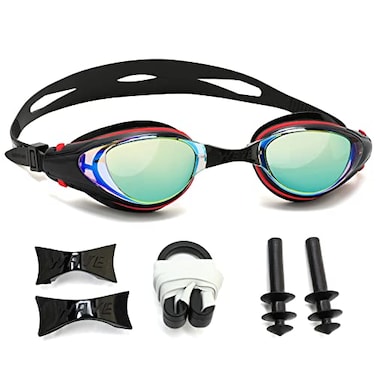 Nearsighted Swim Goggles, Shortsighted Optical Swimming Goggles No Leaking Anti Fog UV Protection for Adult Men Women
