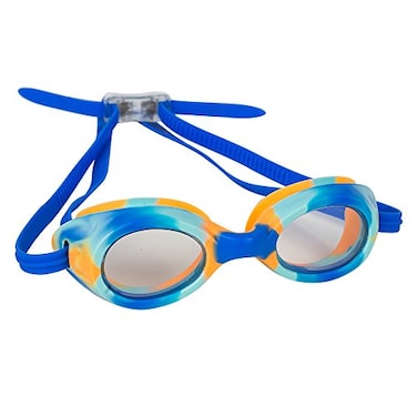 Splaqua Kids Swim Goggles for Boys and Girls - Adjustable Straps, Silicone Eye Seal, UV Protection and Anti Fog Lenses Swimming Goggle - Blue Tie Dye