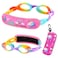 RUIGAO Kids Goggles, Toddler Goggles3/4/5/6 Years Old, Rainbow Mermaid Unicorn Goggles for Kid/Child/Youth Swimming