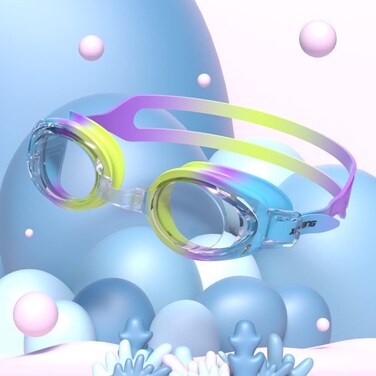 Riybuukt Swimming Goggles for Men Women Anti-Fog UV Protection Mirrored Adult Swim Goggles No Leak Swimming Glasses (Colorful)