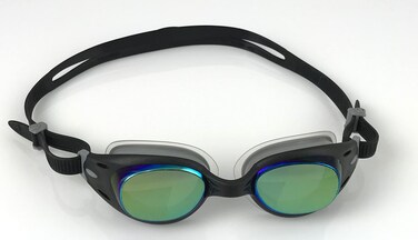 Snake &amp; Pig Basilisk Junior swimming goggles for kids, teens, and people with narrow faces (Black tinted)