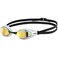 ARENA Unisex Adult Air-Speed Anti-Fog Racing Swim Goggles for Men and Women Special Air Seals Technology Mirror Lens, Yellow Copper/White