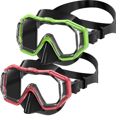 Bairuifu Kids Swim Goggles for Kids 4-16, Anti-Shattered Lens/Anti-Fog / 180&Acirc;&deg; Panoramic View/Kids Swimming Goggles with Nose Cover