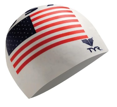 TYR Mens Beanie Swim-caps, White