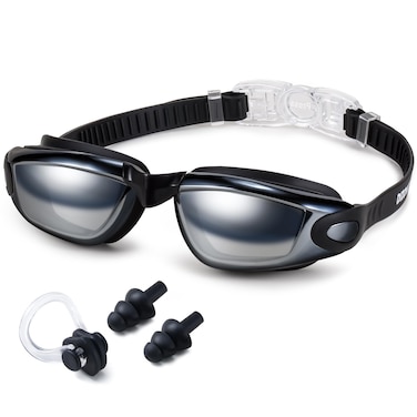 Dizokizo Swim Goggles for Adult No Leaking Anti-Fog UV Protection Clear Adjustable Swimming Goggles for Men Women Youth