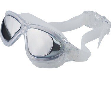 Qishi Super Big Frame No Press The Eye Swimming Goggles for Adult (White)