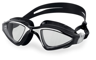 SEAC Lynx, Swimming Goggles for Women and Men, Perfect for Swimming Pool and Open Water, Black/White, Standard