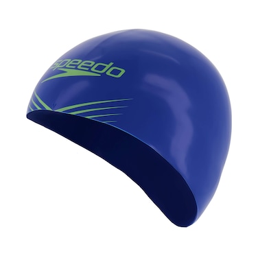 Speedo unisex adult Fastskin Competition Swim Cap, Blue Flame/Bright Zest/Navy, Small