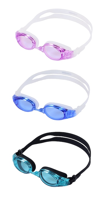 YUENREE Unisex-Adult Swim Goggles - 3 Pack Swimming Goggles for Adults Men Women Youth Teens Ages 8+ - No Leak, Anti-Fog, UV Protection, Easy to Adjust and Non Slip - with 3 Hard Travel Cases