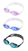 YUENREE Unisex-Adult Swim Goggles - 3 Pack Swimming Goggles for Adults Men Women Youth Teens Ages 8+ - No Leak, Anti-Fog, UV Protection, Easy to Adjust and Non Slip - with 3 Hard Travel Cases