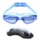 yuwkoax Silicone Swimming Goggles, Anti Fog &amp; UV Protection, Perfect Seal, Suitable for Adult Men and Women Water Sports. (silver color)