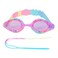 YUENREE Girls Swim Goggles - Bling Swimming Goggles for Girls Ages 4-12 - No Leak, Anti-Fog, UV Protection, Easy to Adjust and Non Slip - with Hard Travel Case- Rainbow