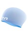TYR Wrinkle Free Solid Silcone Long Hair Adult Fit Swim Cap, Periwinkle