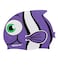 Sporti Cartoon Clownfish Silicone Swim Cap Jr. - Purple