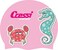 Cressi Silicone Cap Jr - Pink - w/Crab &amp; Seahorse