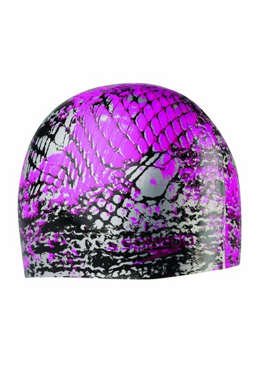 Speedo Silicone 'Net Effect' Swim Cap, Hot Pink