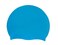 WATER FOXY Silicone Solid Swim Cap - Waterproof Swim Cap with Ergonomic Design for Adult Men Women Kids Helps to Keep Hair Dry Use for Comfortable Swimming, Training (Blue)