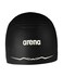 Arena Silicone Racing Swim Cap Men and Women Aquaforce Wave Hydrodynamic Performance Competitive Intensive Swimming, Black, Large