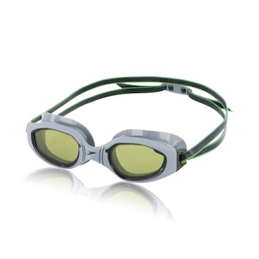 Speedo Unisex-Adult Swim Goggles Hydro Comfort, Monument/Emerald